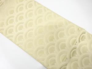 アンティーク　青海波模様織り出し袋帯（材料）